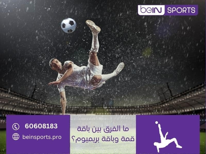 ما الفرق بين باقة قمة وباقة بريميوم؟